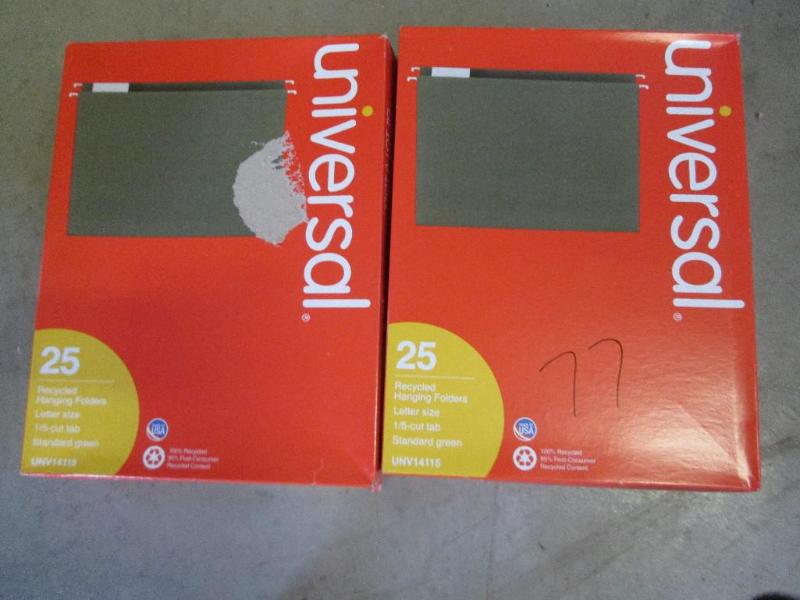 2 boxes, 25 letter size hanging fil...