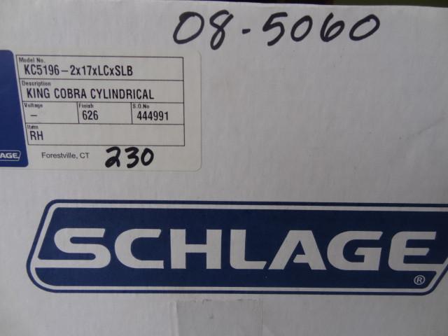 lot 131 image: Schlage Model KC5196-2X17XLCXSLB Ke...