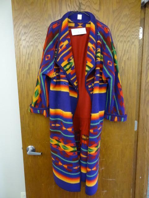 lot 20 image: Wool Coat-Size Large. Has Buffalo N...