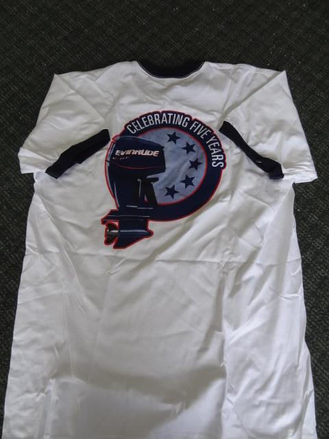 lot 63 image: Evinrud T-Shirt. NEW. Size Large...