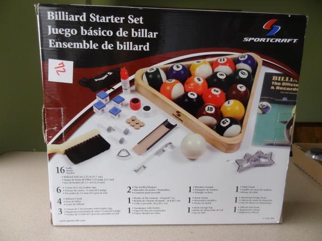 lot 72 image: Billiard Starter Set. Never Used-NE...