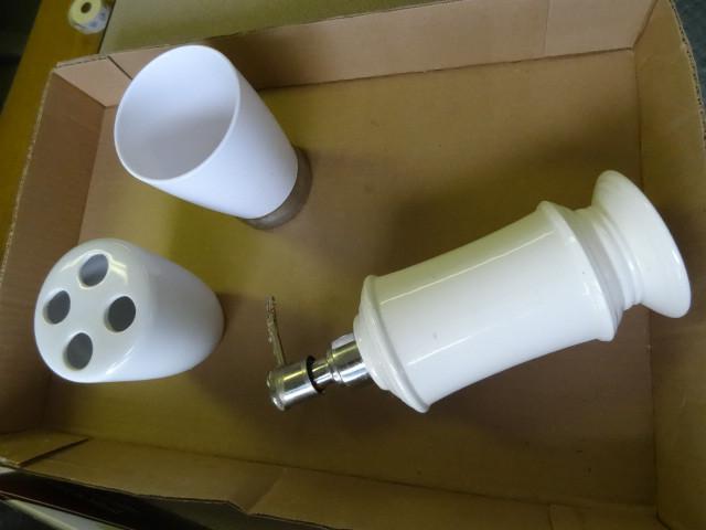 lot 73 image: Tooth Brush Holder, Soap Dispenser ...