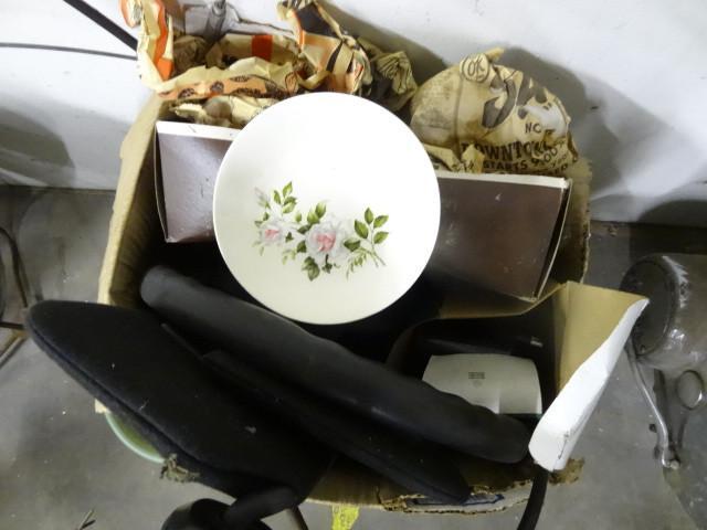 lot 107 image: Box of Misc Crooksville Dishes, St...
