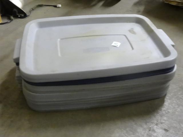lot 126 image: 7-Rubbermaid Rough Neck Lids...