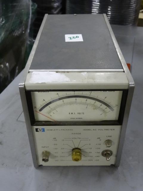 lot 220 image: HP 400ELAC Volt Meter...