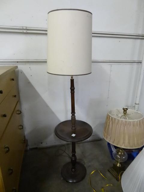 lot 23 image: Floor Lamp with Round &quotEnd Tab...