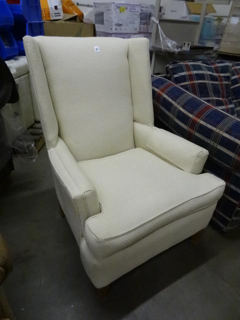 lot 38 image: Vintage Chair-Off White...