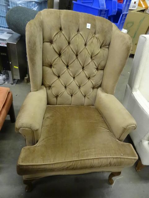 lot 39 image: Wingback Fairfield Chair...