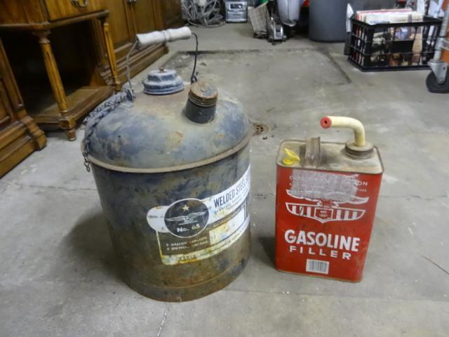lot 47 image: 2-Metal Gas Cans...