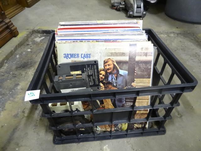 lot 59 image: Plastic Crate of 8 Tracks and Recor...