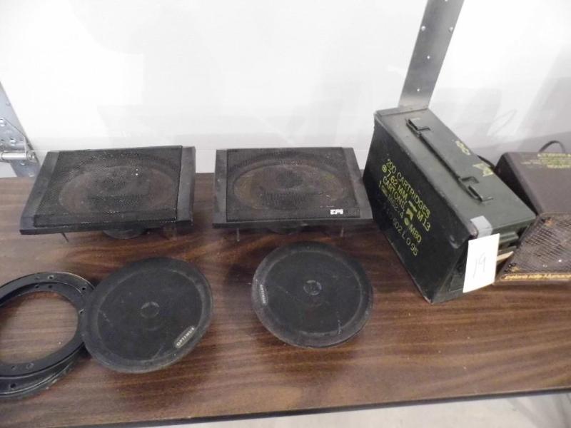 Speakers, Ammo Container & Heater