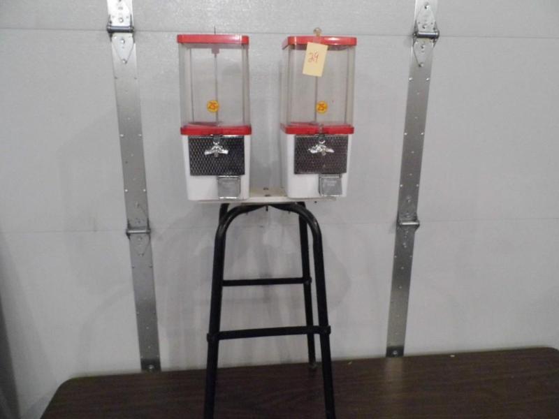 Dual Candy Coin Operated Machines