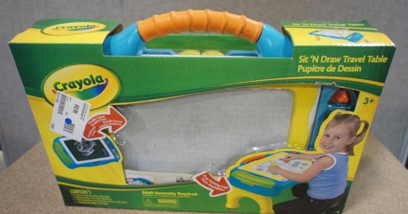 lot 123 image: Crayola Sit and Draw Travel Table f...