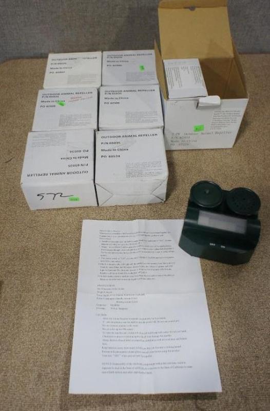 lot 125 image: Lot of (6) Outdoor Animal Repellers...
