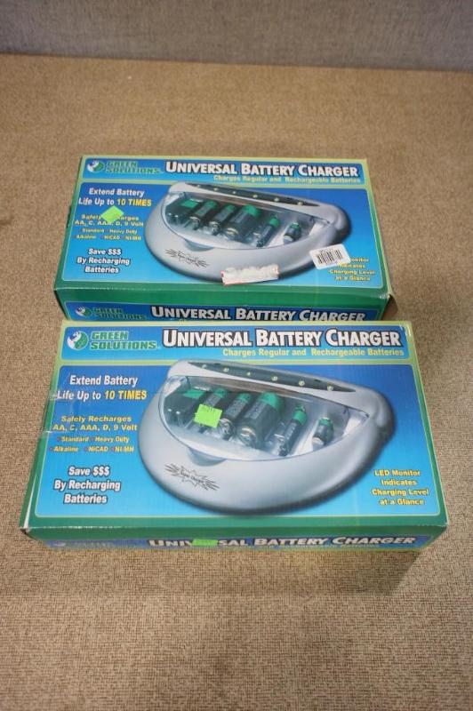 lot 137 image: Lot of (2) Universal Battery Charge...