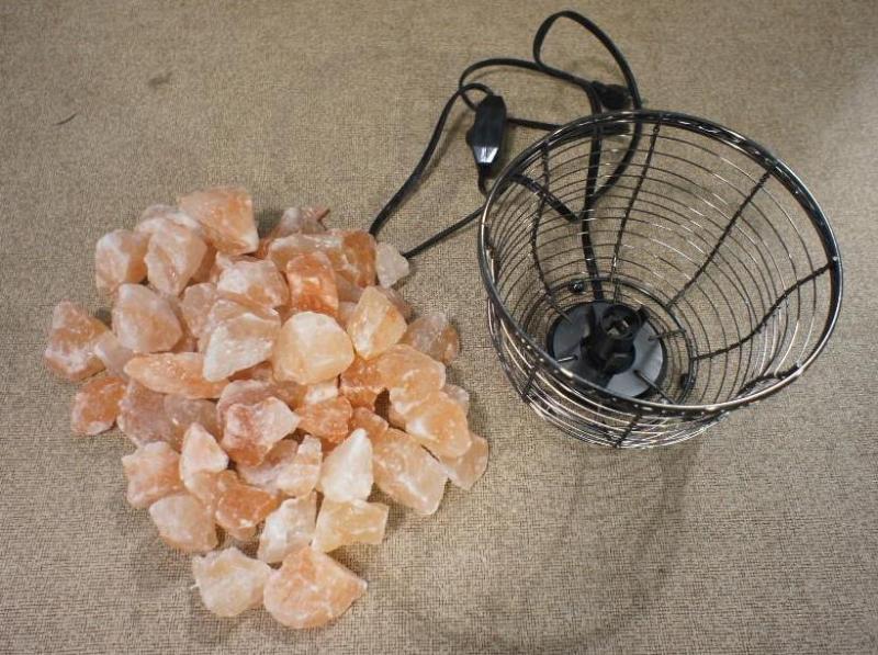 lot 143 image: Decorative Metal light with orange ...