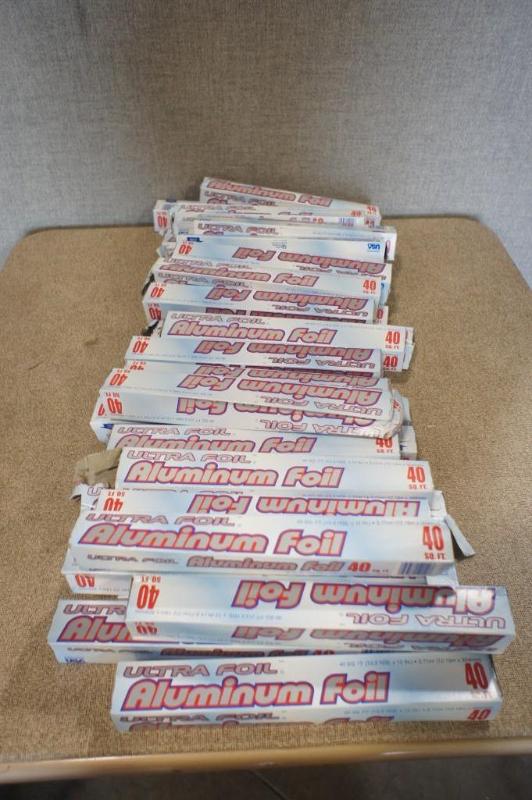lot 50 image: Lot of (35) Aluminum Foil Boxes  ...