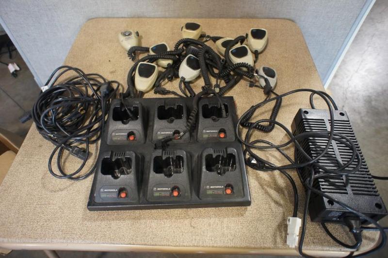 lot 64 image: Motorola Radio Charging Station and...