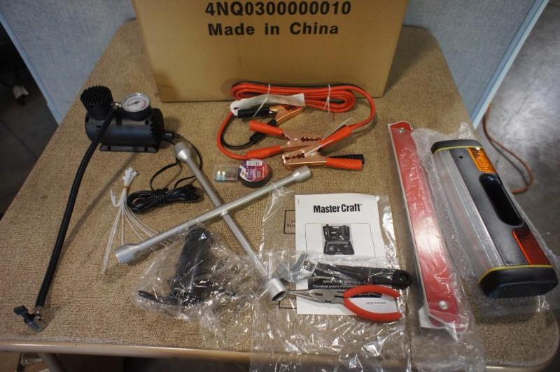 lot 67 image: Master Craft Roadside Emergency kit...
