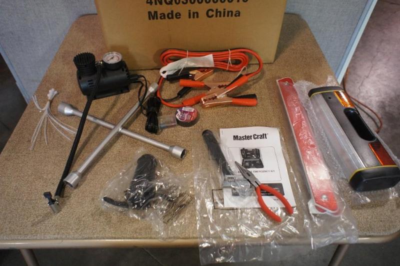 lot 68 image: Master Craft Roadside Emergency kit...