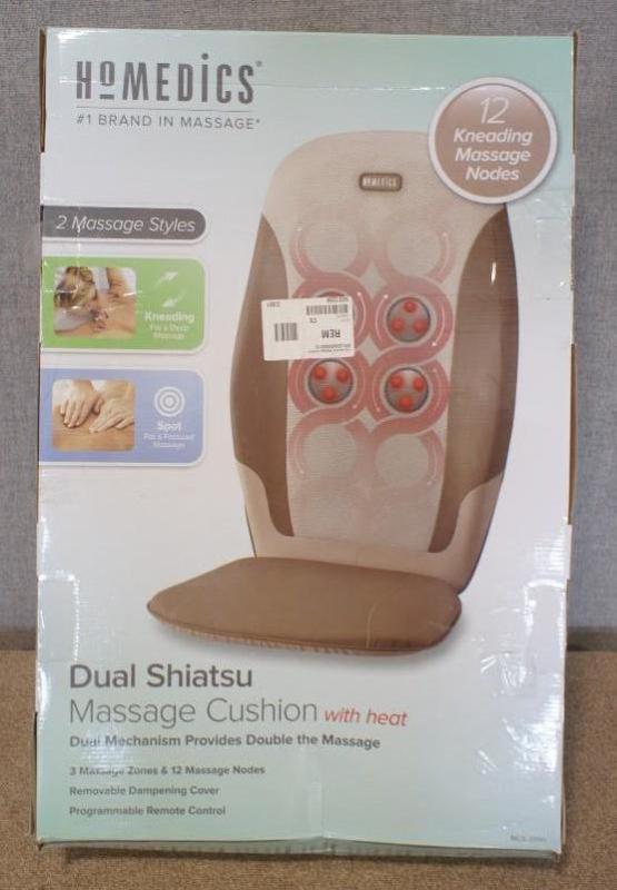 lot 91 image: Home-Medics Dual Shiatsu Message Cu...