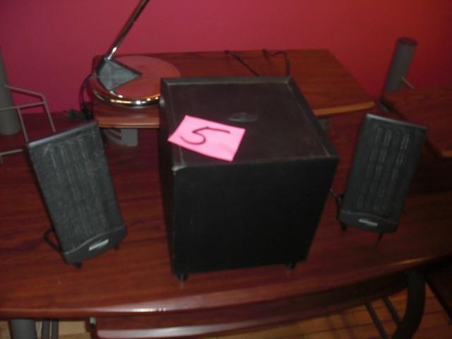 SUB WOOFER AND SPEAKERS