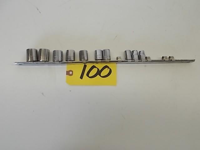 lot 100 image: Craftsman 38" Sockets, 9-11 &...