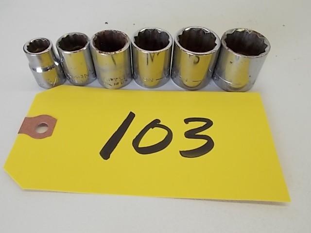 lot 103 image: Craftsman 38" Sockets, 38, &...