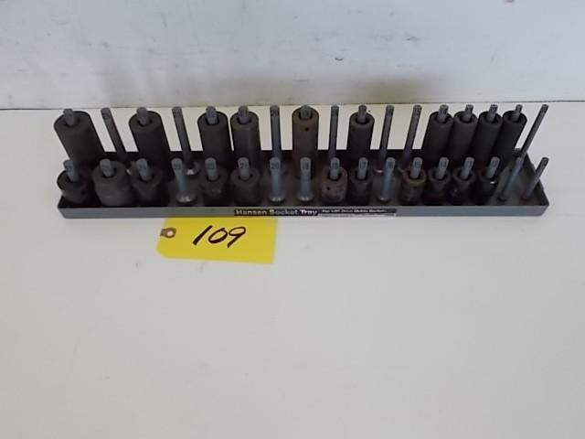 lot 109 image: Asstd 12" Metric Impact Sock...