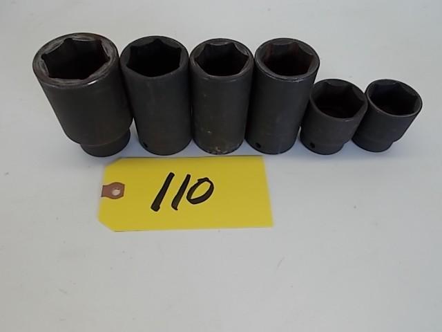 lot 110 image: 12" Metric Impact Sockets, 30...