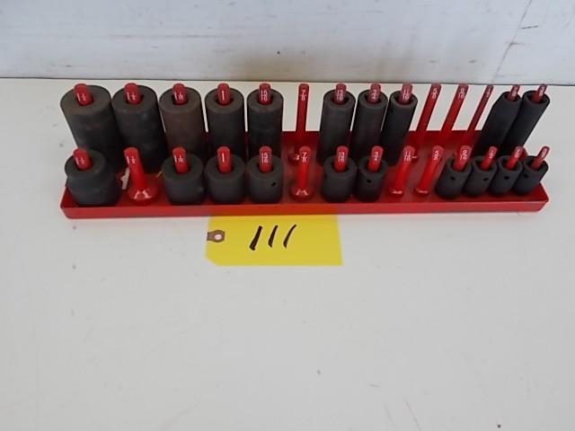 lot 111 image: Asstd 12" Impact Sockets as ...