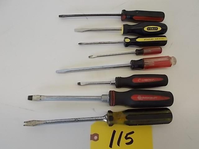 lot 115 image: (8) Asstd Screwdrivers...
