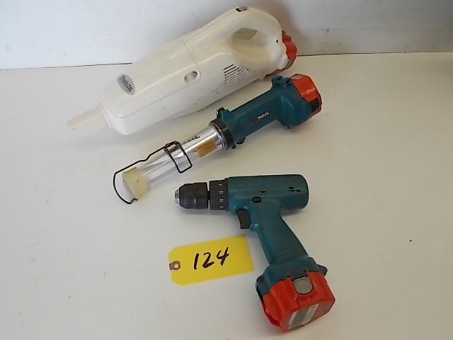 lot 124 image: (3) Makita Tools with Batteries, No...
