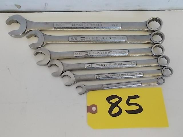 lot 85 image: Craftsman Wrenches 516, 716-58, ...
