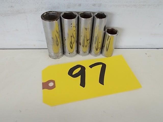 lot 97 image: Craftsman 38" Sockets, 12-14,...