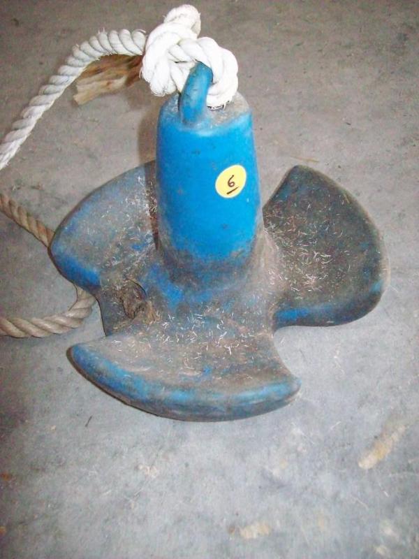 Rubber coated anchor with rope...