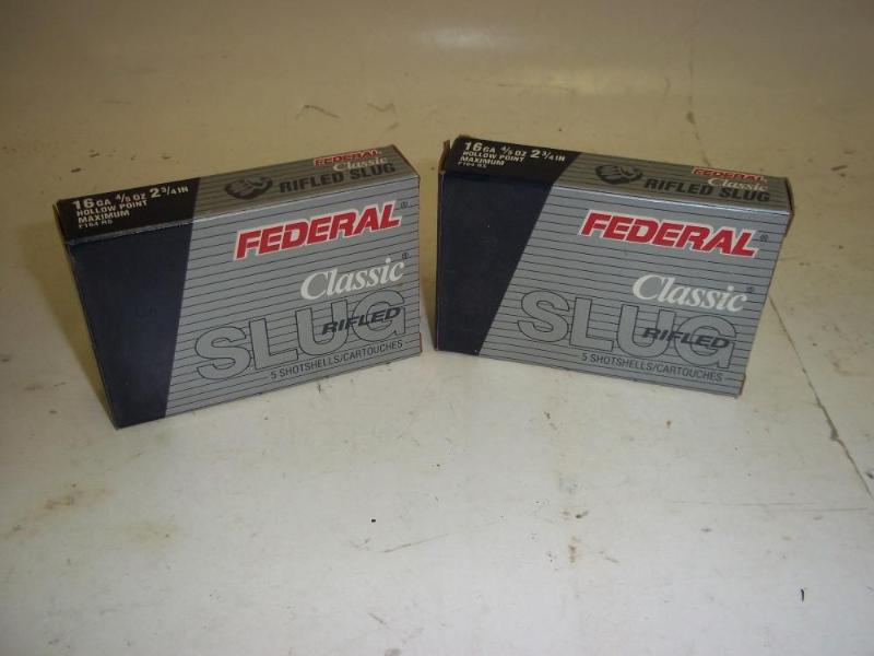 10 Rifled Slug Shot gun Shells 16 G...
