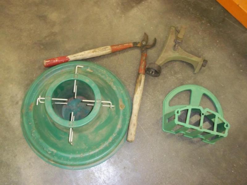 Lopers, Sprinkler and hose hanger w...