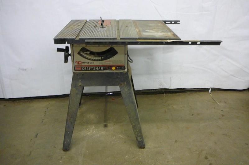 lot 8 image: Sear craftsman 10" table saw&n...