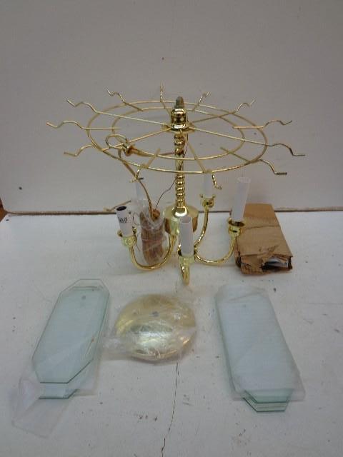 lot 105 image: 5 Bulb Candle Styled Chandelier&nbs...