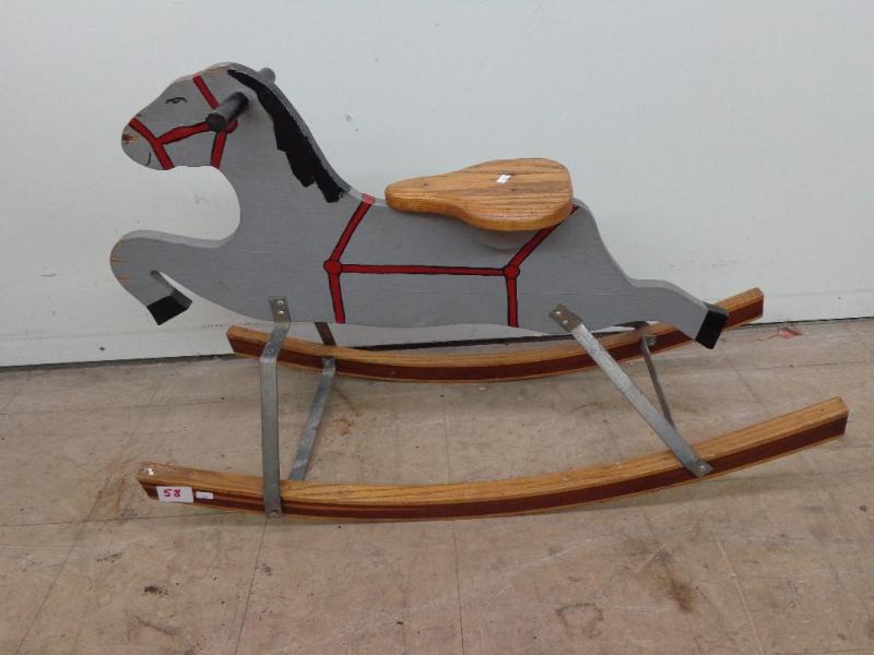 lot 58 image: Small Rocking Horse Looks Homemade ...