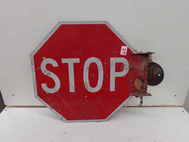 lot 63 image: School Bus Stop Sign...