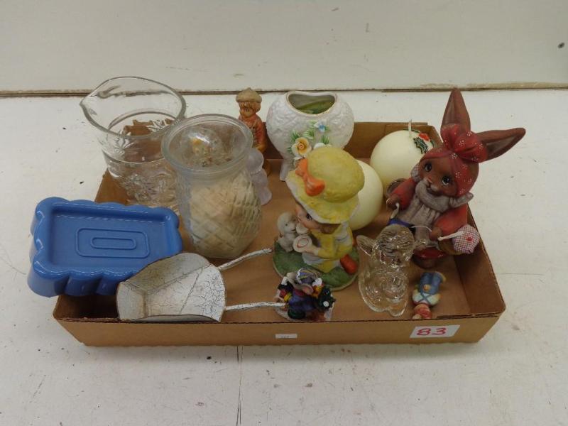lot 83 image: Assorted Knick Knacks, Soap Dish, C...