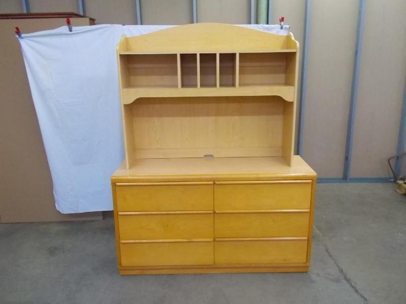 lot 15 image: A 6 drawer dresser by Stanley and a...