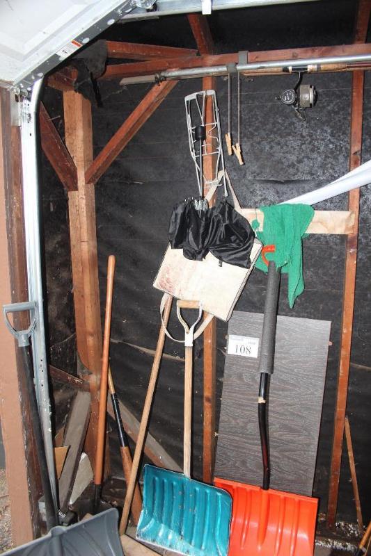 lot 108 image: Miscellaneous Items (2) Shovels, U...