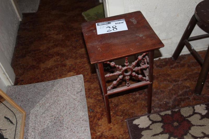 lot 28 image: Night Stand, 12" L x 12" ...