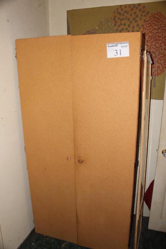 lot 31 image: Particle Board, ClosetCabinet, wit...