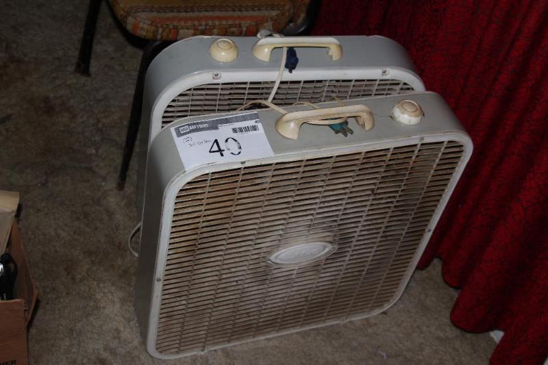 lot 40 image: Lot of (2) Lasko, 22" Box Fans...