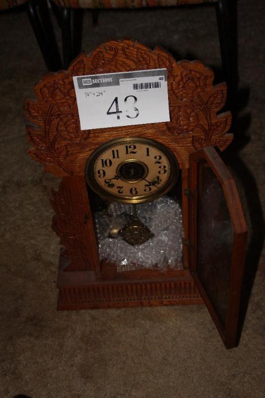 lot 48 image: Wall Clock, 14" W x 24" H...