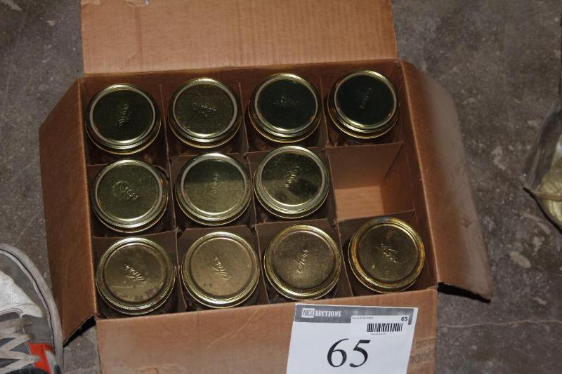 lot 65 image: Lot of (11) Kerr, Mason Jars...